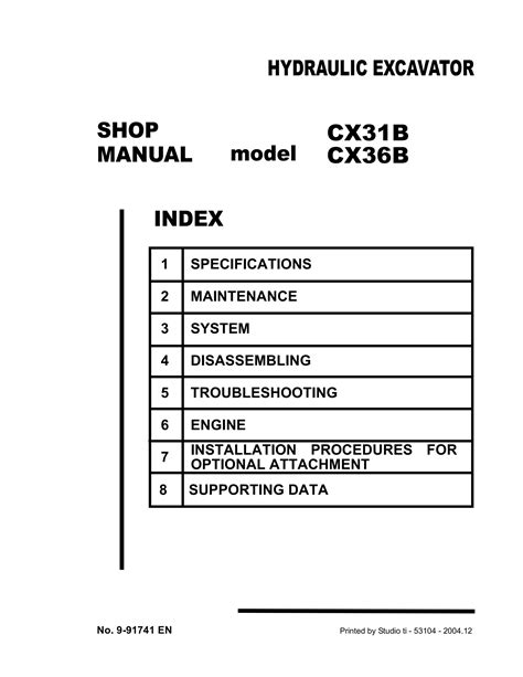 CASE CX36B MINI EXCAVATOR Service Repair Manual 